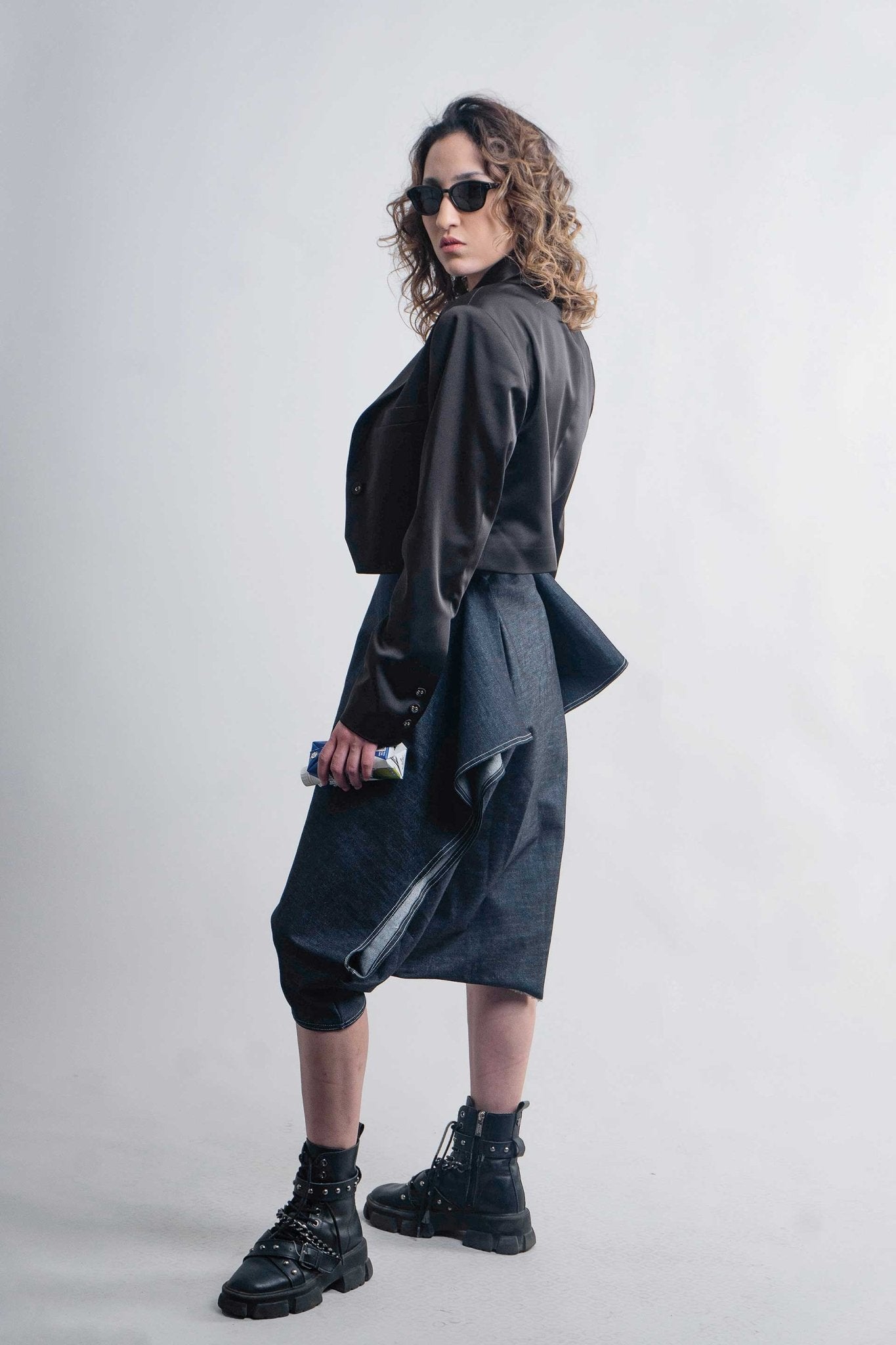 PANTALON ORIGAMI MEZCLILLA CRUDA - NAKED BOUTIQUE