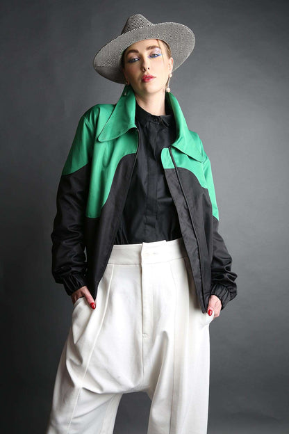 BOMBER JACKET BICOLOR