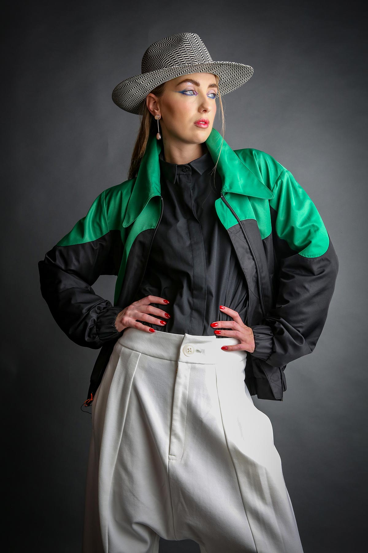 TWO-TONE BOMBER JACKET