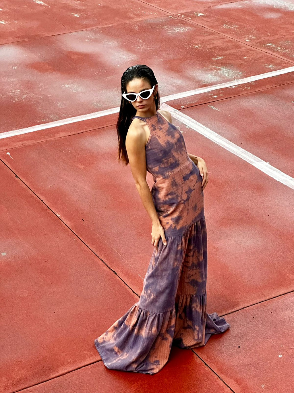 TIE DYE MANTALINO DRESS