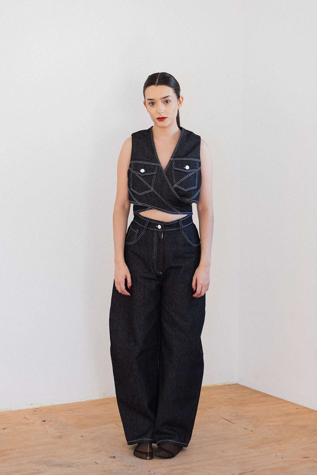 Conjunto Trucker Mezclilla Pantalon y Camisa