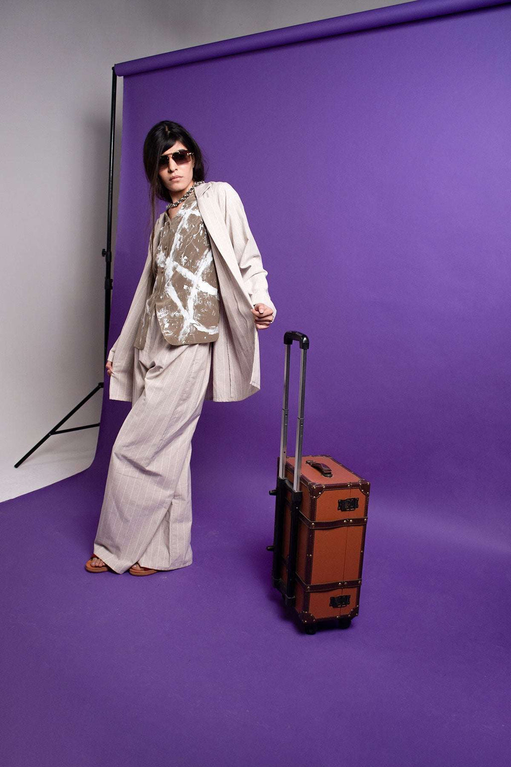 Oversized Boho Blazer UNITALLA S-M BEIGE