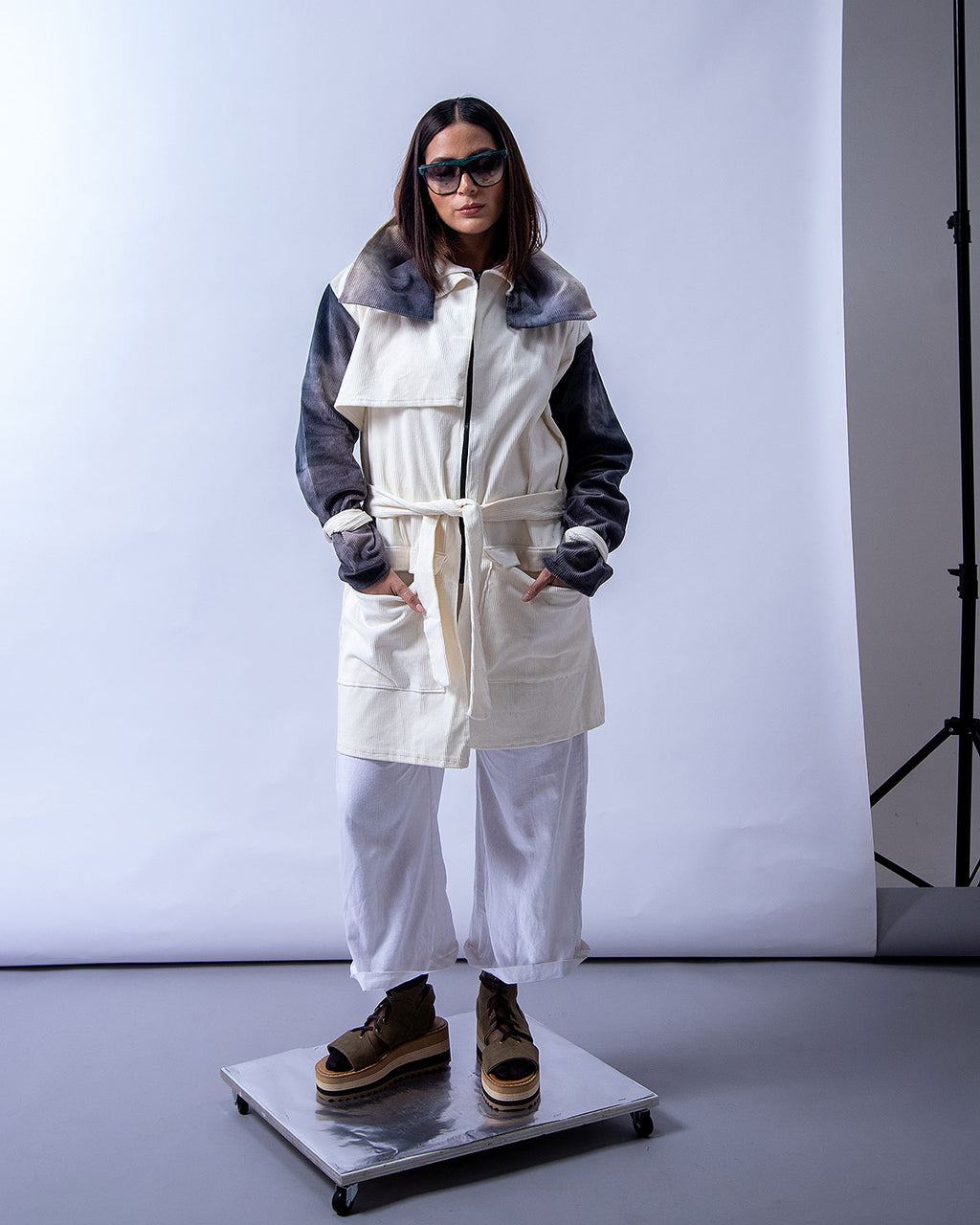 PARKA UNISEX DE PANA ONE SIZE (S-M)