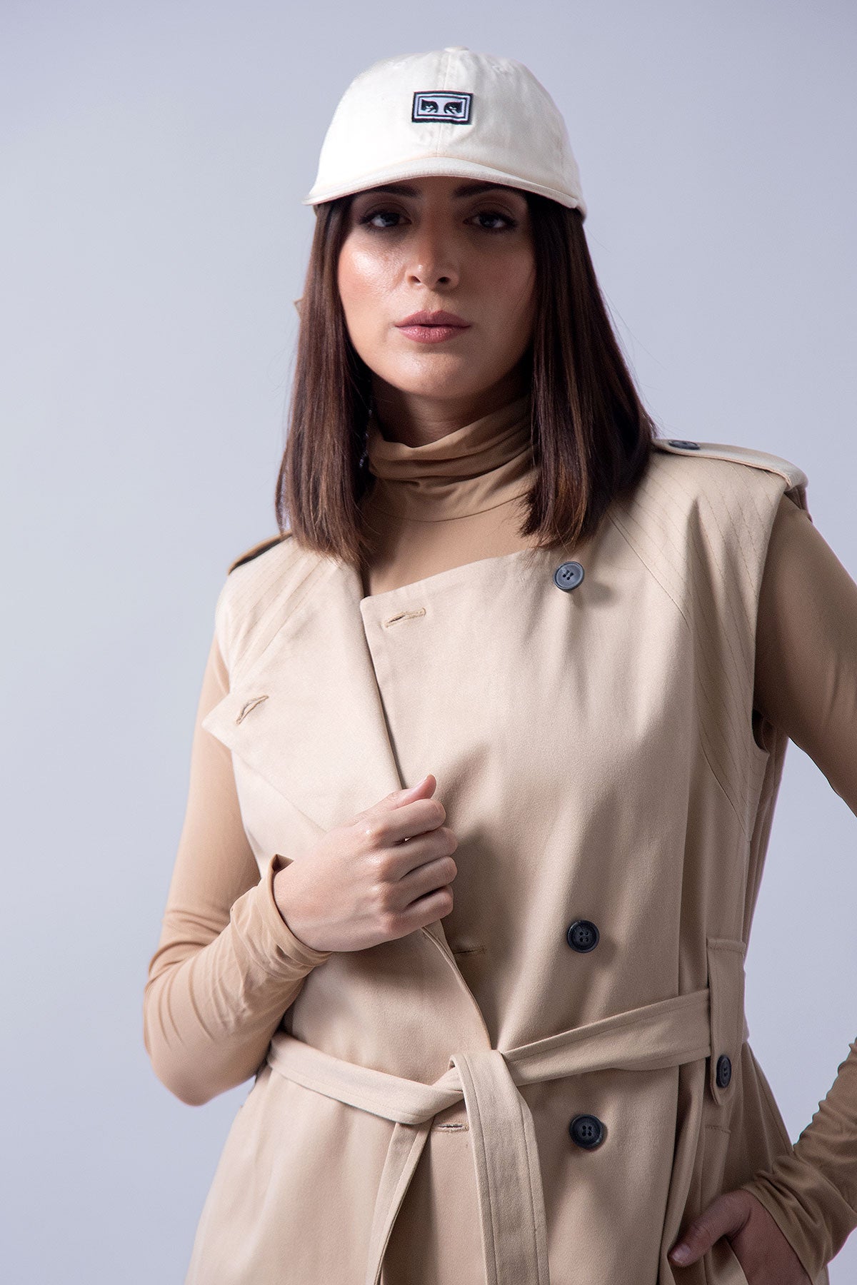 SILVIE LIGHT TRENCH VEST