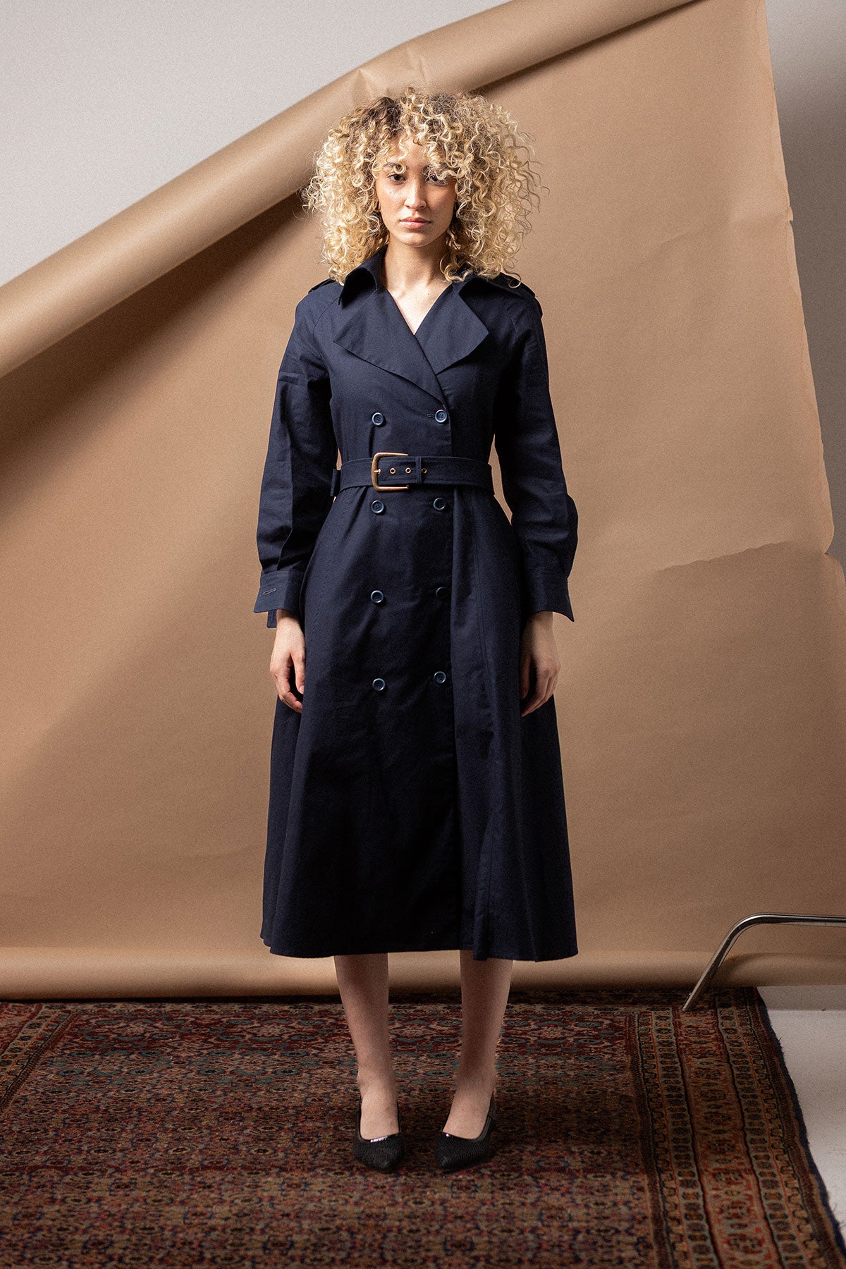 SILVIE LIGHT TRENCH DRESS