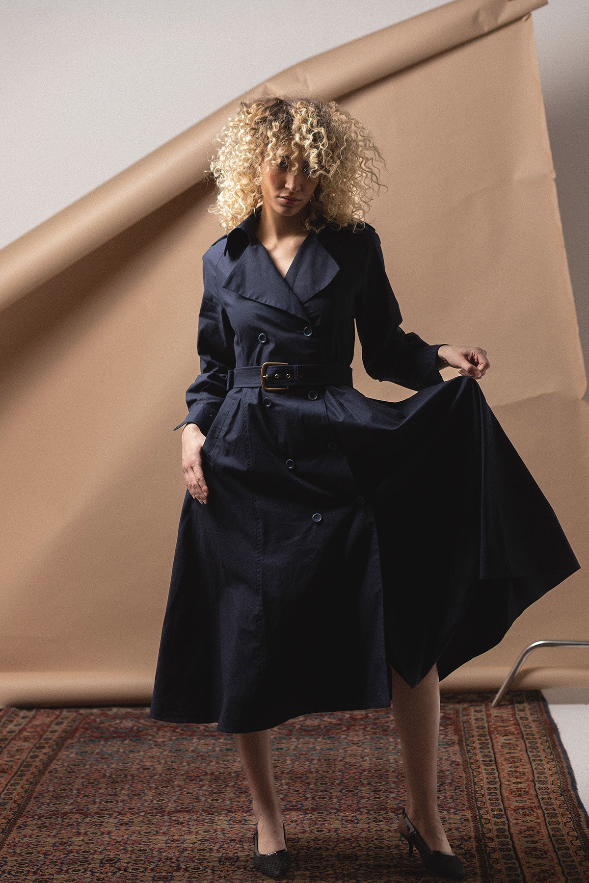 SILVIE LIGHT TRENCH DRESS