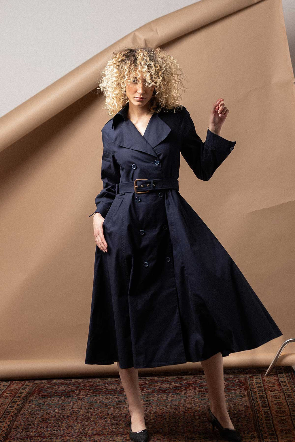 SILVIE LIGHT TRENCH DRESS