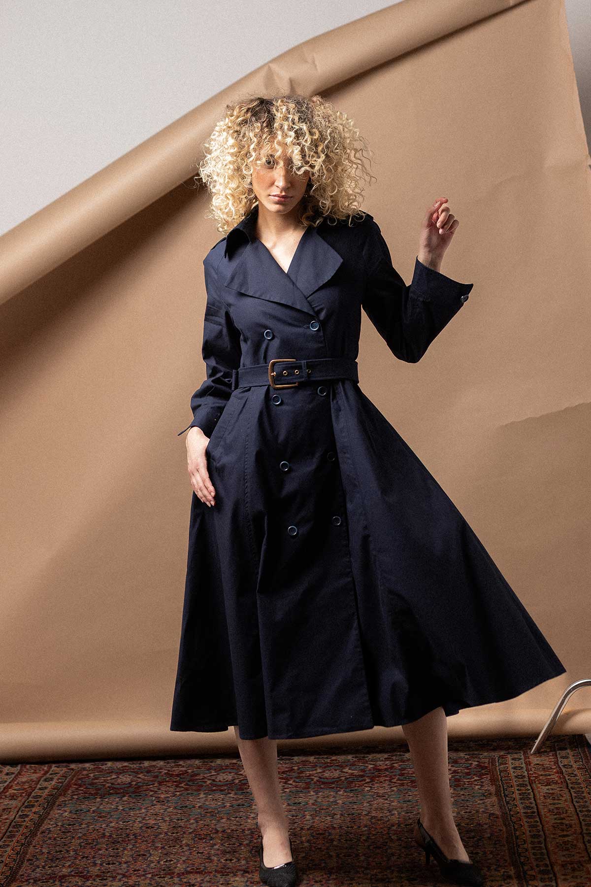 SILVIE LIGHT TRENCH DRESS