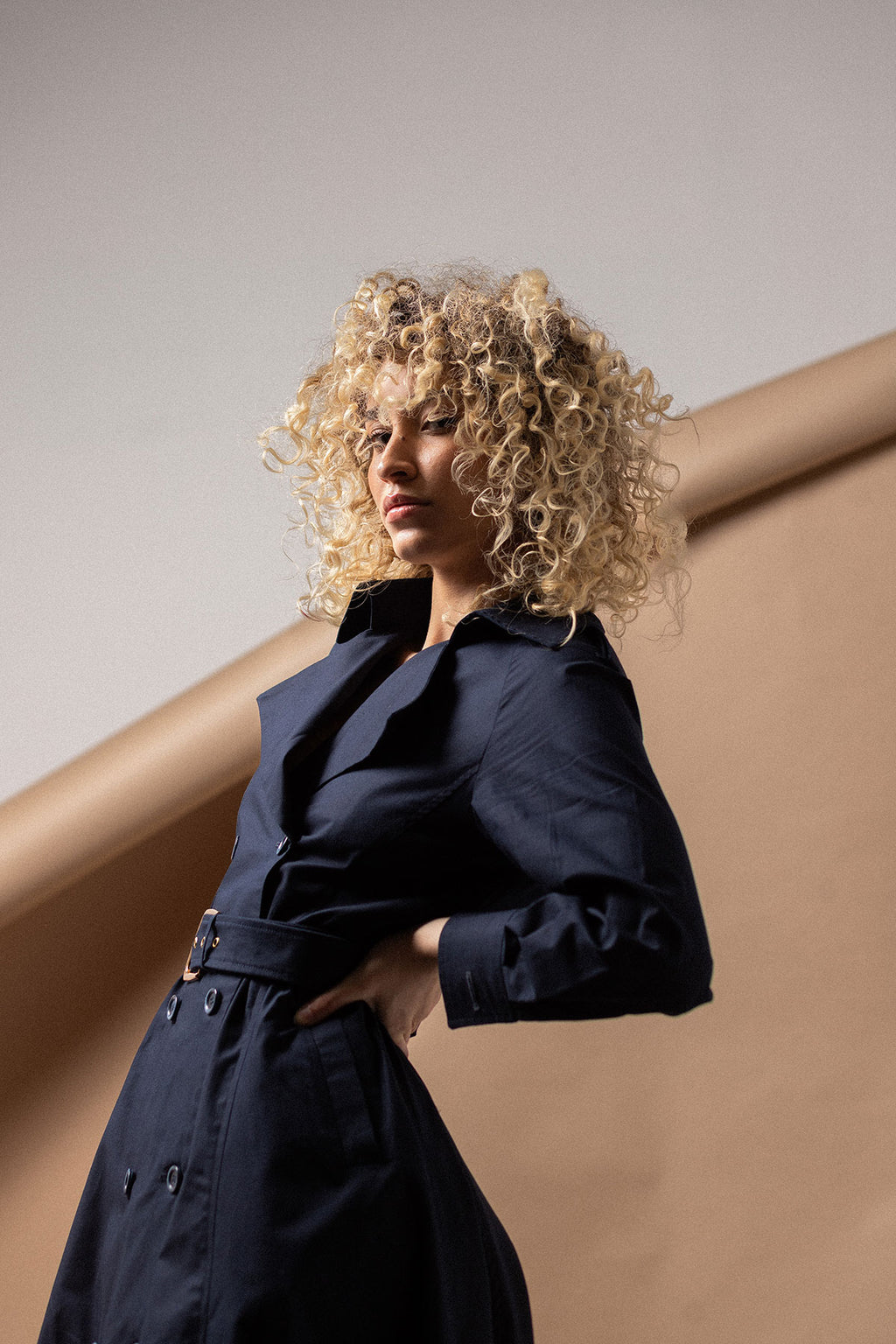 SILVIE LIGHT TRENCH DRESS