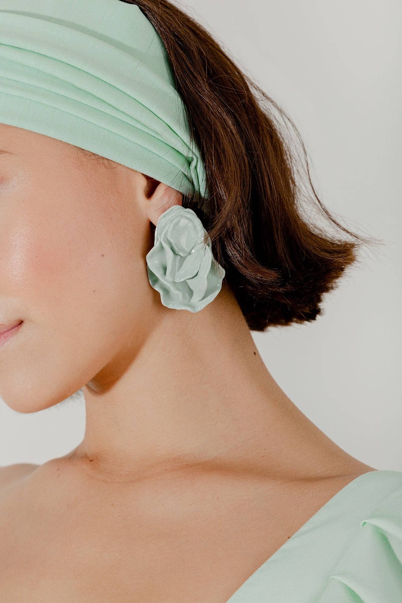 ARETES CERAMICA BIG OYSTER