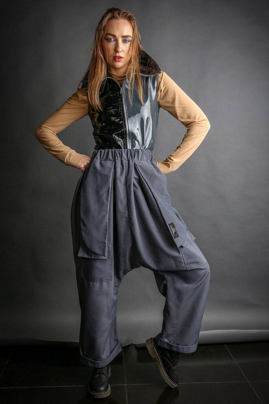 PANTALON TIRO LARGO GABARDINA - NAKED BOUTIQUE