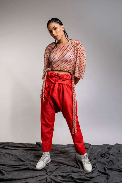 PANTALONES SALANDER ROJOS - NAKED BOUTIQUE